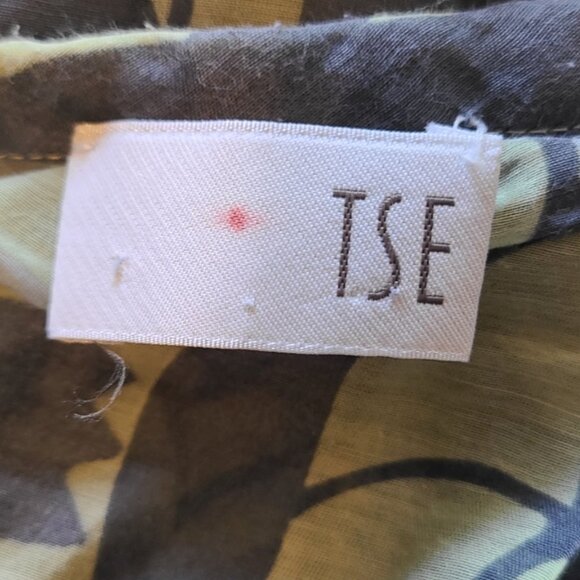 TSE COTTON SILK VOILE FLORAL PRINT MINI SKIRT GATHERED POUF RETRO sz 6 - Picture 5 of 6